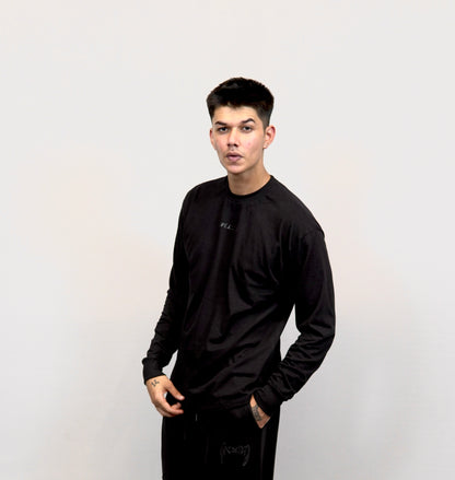 Full sleeves pure cotton black T-Shirt