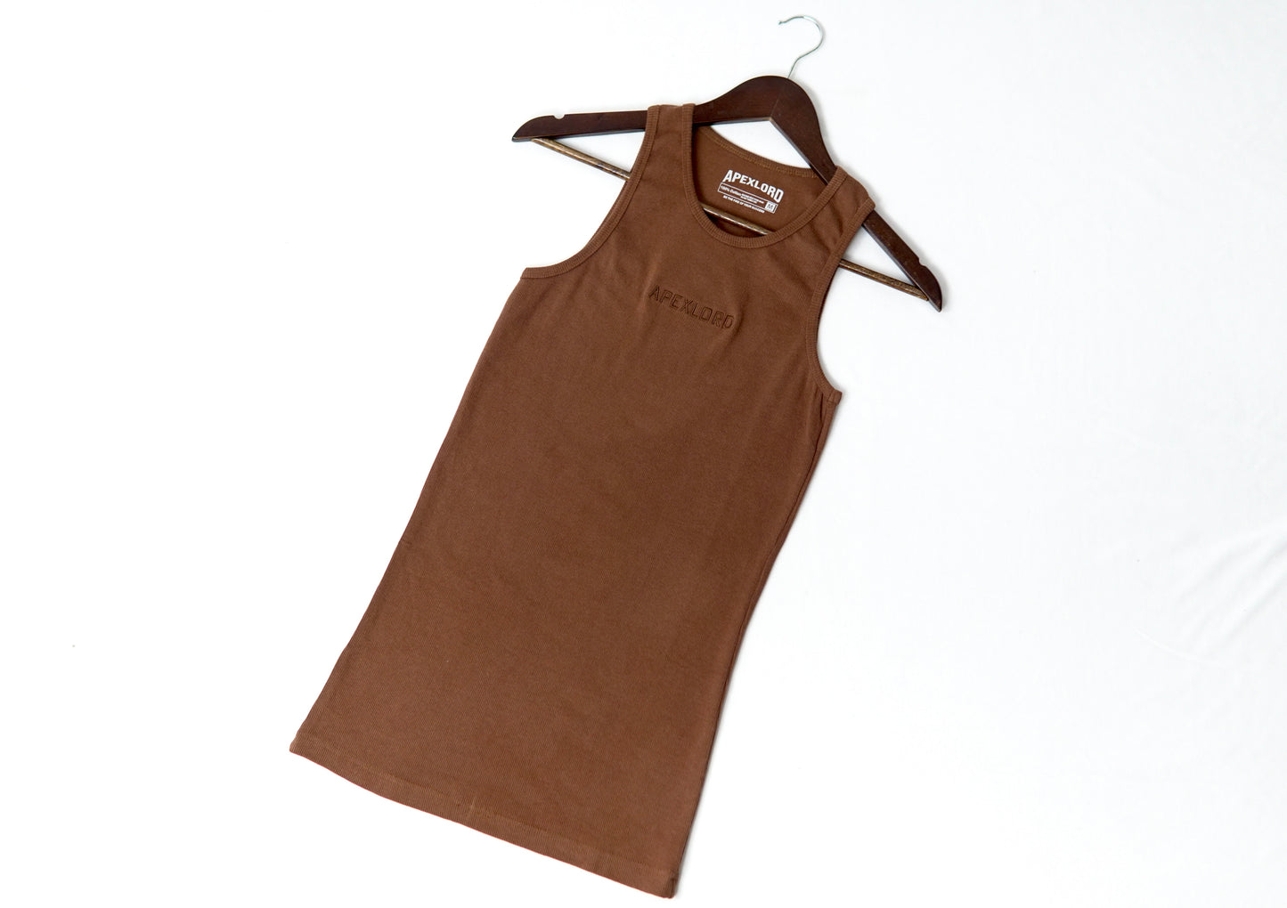 Brown Ribbed Vest