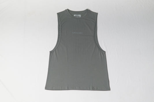 Apexlord Printed Gray Tank Top