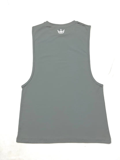 Apexlord Printed Gray Tank Top