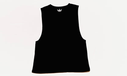 Apexlord Printed Black Tank Top